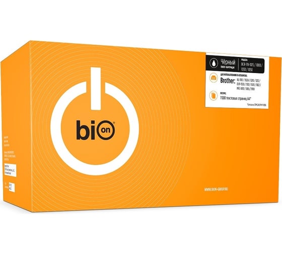 Картридж Bion для brother hl-1110/1112a/1210/1212, dcp-1510/1512/1610/1612, mfc-1810/1815/1910, 1000 стр., черный BCR-TN-1075/1000/1030/1050 1