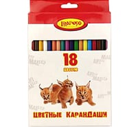 Карандаши Limpopo 18 цветов, пластик, animals Кар2033