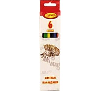 Карандаши Limpopo, 6 цветов, пластик, animals КарЦ146