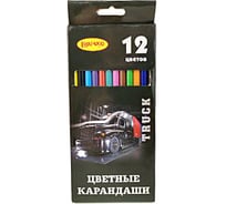 Карандаши Limpopo 12 цветов пластик, truck Кар1738