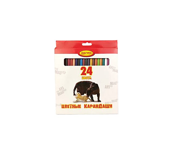 Карандаши Limpopo 24 цвета, пластик, animals Кар2629 1