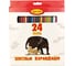 Карандаши Limpopo 24 цвета, пластик, animals Кар2629 1