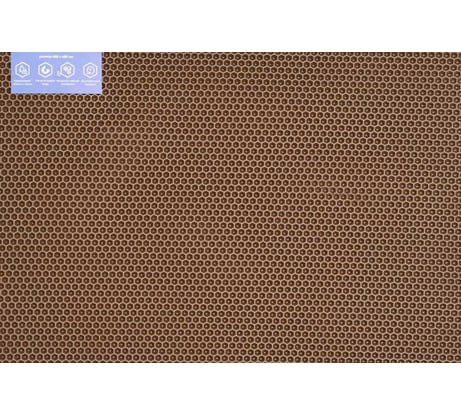 Коврик Pavitec универсальный, 68x120, соты, коричневый УК-С 0680120К