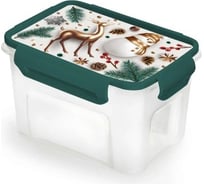 Контейнер для СВЧ Полимербыт Сказочный лес 1.1 л 437629100