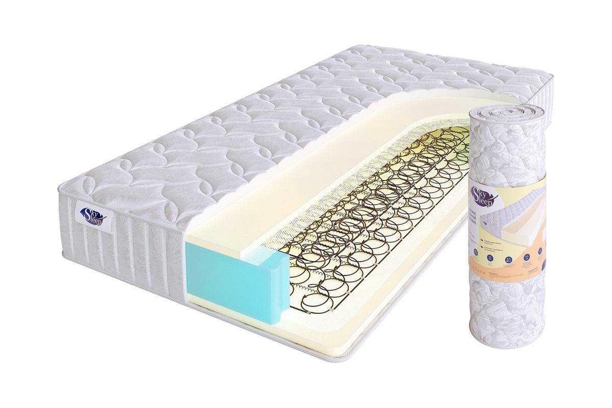 Ортопедический матрас с зависимыми пружинами SkySleep JOY TWIN FOAM BS ...
