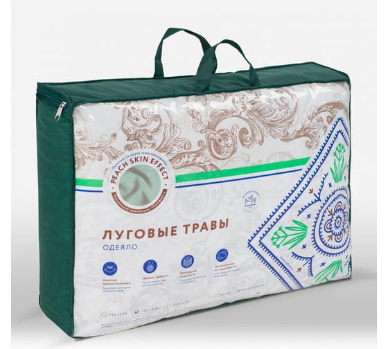 Одеяло ООО Ившвейстандартопт Луговые Травы 200x220 ВС 100% п/э Ивш ОЛТ-22в