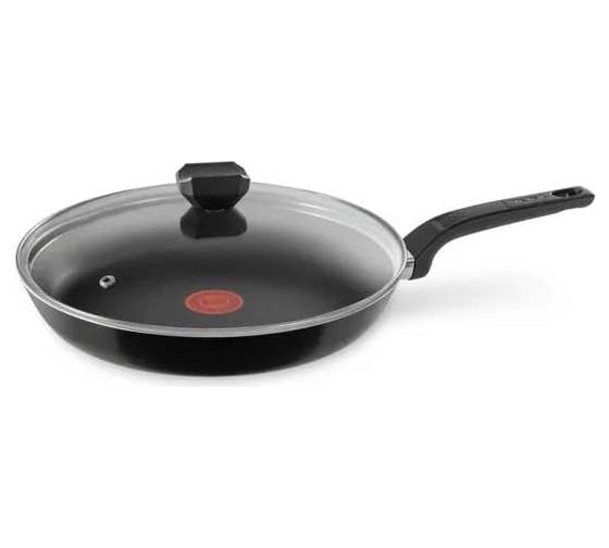 Сковорода TEFAL Easy Plus 04206928 круглая, 28 см, черная 9100045480 1623827