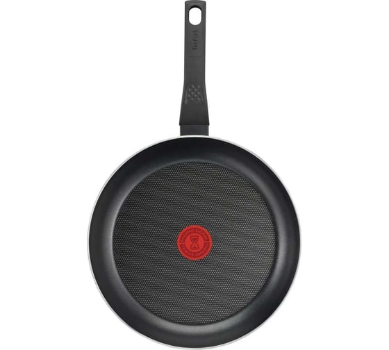 Сковорода TEFAL Easy Plus 04206924 круглая, 24 см, с крышкой, черная 9100045478 1643668