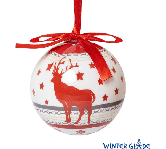 Набор елочных шаров Winter Glade папье-маше, 14 шт. 7514G18 7514G189