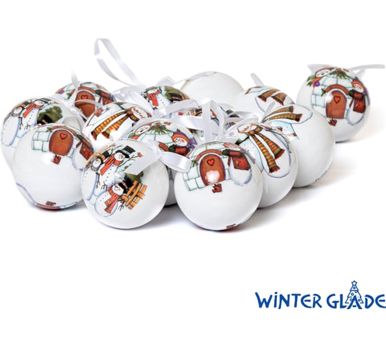 Набор елочных шаров Winter Glade папье-маше, 14 шт. 7514G02 7514G020