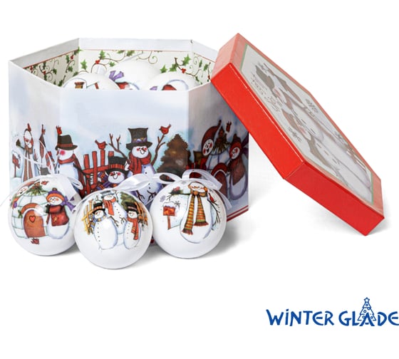 Набор елочных шаров Winter Glade папье-маше, 14 шт. 7514G02 7514G020