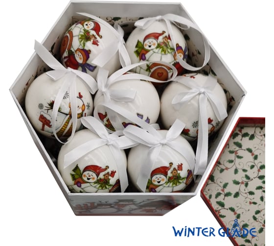 Набор елочных шаров Winter Glade папье-маше, 14 шт. 7514G02 7514G020