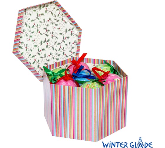 Набор елочных шаров Winter Glade папье-маше, 14 шт. 7514G06 7514G063
