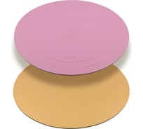 Подложки под торт S-Chief PDC-0021 №2 30 см, 3 шт., 3.2 мм, под золото/розовые 731312