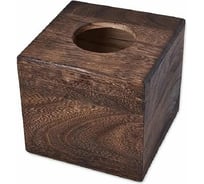 Салфетница Homium WOOD цвет темное дерево fornapkin02dark