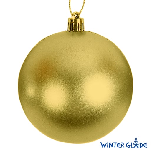 Набор елочных шаров Winter Glade пластик, 8 см, 12 шт., золотой микс 8012G001