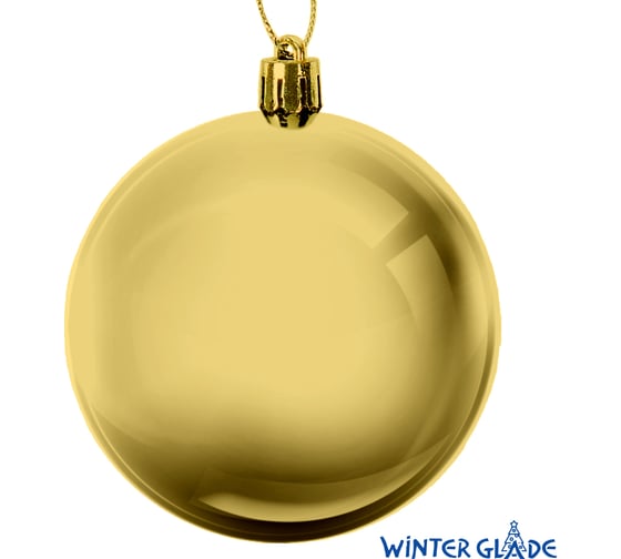 Набор елочных шаров Winter Glade пластик, 8 см, 12 шт., золотой микс 8012G001