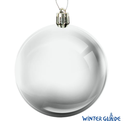 Набор елочных шаров Winter Glade пластик, 8 см, 12 шт., серебряный микс 8012G002