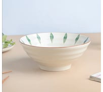 Тарелка Homium Kitchen Collection, глубокая, белый, D20 см, капли Bowl01Blue