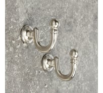 Крючок для штор ТУНДРА KS003, однорожковый, цвет хром 3241490