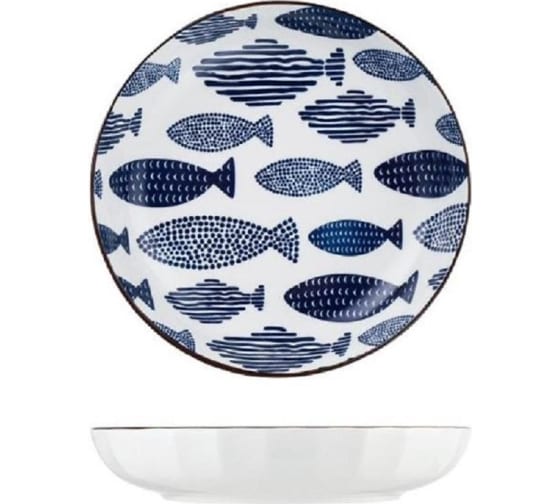 Тарелка Homium Kitchen, Japanese Collection, голубой, D20 см 371108 1