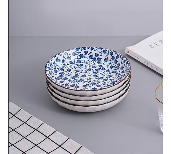 Тарелка Homium Kitchen, Japanese Collection, голубой, D20 см 371101