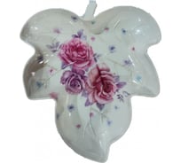 Блюдо для сервировки закусок и фруктов Beroma кленовый лист, 24x27x3 см вид: три розы 07712654