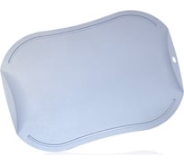 Разделочная доска Hatamoto, био-пластик, термопластичный полиуретан, светло-серый, 345x237x2.5 мм JH-141BG