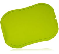 Разделочная доска Hatamoto, био-пластик, термопластичный полиуретан, зеленый, 345x237x2.5 мм JH-141G