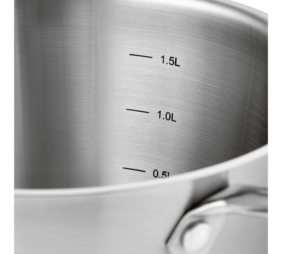 Кастрюля c крышкой Esprado 18x8,5 см, 2,1 л, нержавеющая сталь, toffee TOFL18BE101