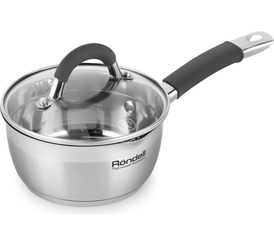 Ковш с крышкой RONDELL Flamme RDS-026 16 см 1.3 л 0026-RD-01 1