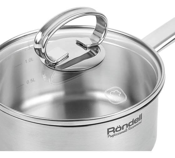 Ковш с крышкой RONDELL Zart RDS-1225 16 см, 1.3 л 1225-RD-01