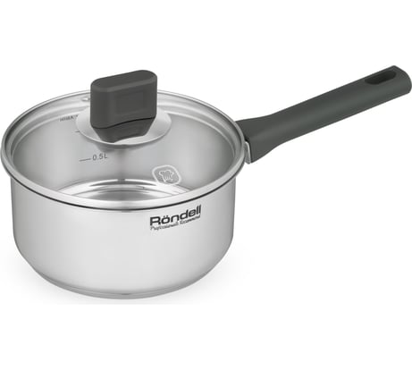 Ковш с крышкой RONDELL Quadro RDS-1595 16 см, 1.3 л 1595-RD-01