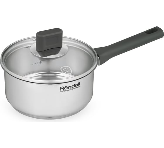 Ковш с крышкой RONDELL Quadro RDS-1595 16 см, 1.3 л 1595-RD-01