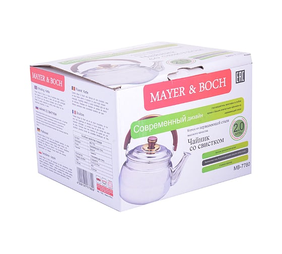 Чайник MAYER&BOCH MB 2 л, со свистком (х12) 7780