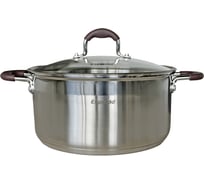 Кастрюля c крышкой Esprado 24x11,5 см, 5.1 л, нержавеющая сталь, toffee TOFL24BE101