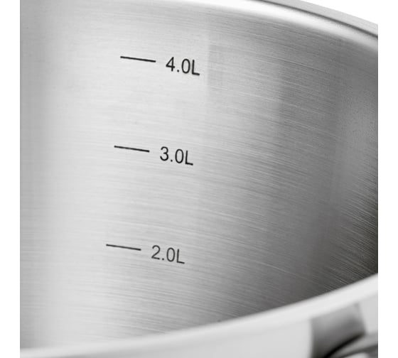 Кастрюля c крышкой Esprado 24x11,5 см, 5.1 л, нержавеющая сталь, toffee TOFL24BE101