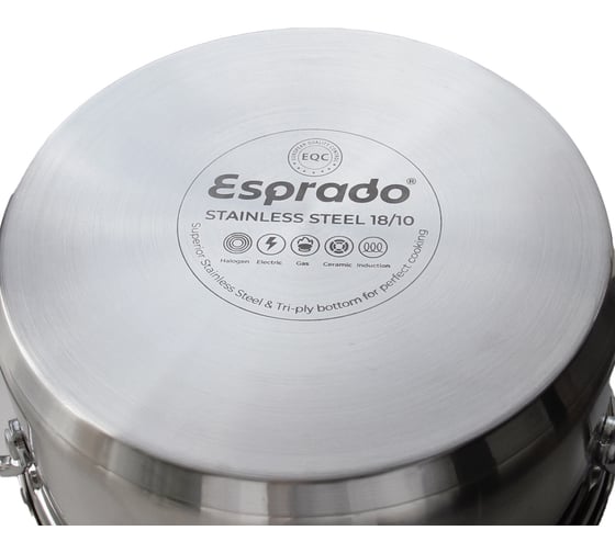 Кастрюля c крышкой Esprado 20x9,5 см, 2.9 л, нержавеющая сталь, toffee TOFL20BE101