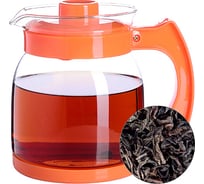 Заварочный чайник MAYER&BOCH оранжевый, 1.5 л, стекло MB (х24) 29954