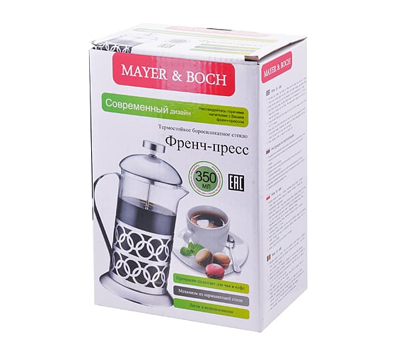 Френч пресс MAYER&BOCH нержавеющая сталь, 350 мл MB (х24) 28862