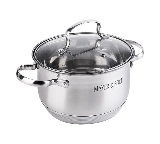 Кастрюля MAYER&BOCH 2.9 л, с крышкой MB (х12) 30947