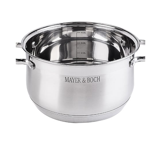 Кастрюля MAYER&BOCH 5.1 л, с крышкой MB(х6) 30949