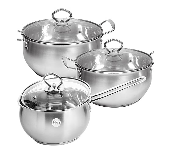 Набор посуды MAYER&BOCH 6 пр., 1,7+2,3+3,0 л MB (х4) 31006