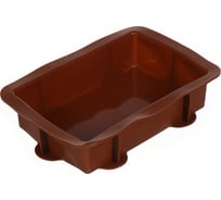 Форма для запекания DANIKS силикон, 29x20x6.5 см, прямоугольная, шоколад, savory, y4-4969 396048