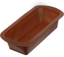 Форма для запекания DANIKS силикон, 13.5x27x6 см, прямоугольная, шоколад, savory, y4-4961 396040