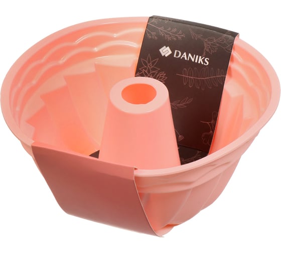 Форма для запекания DANIKS силикон, 23.5x10.5 см, круглая, розовый, savory, y4-4964 396043