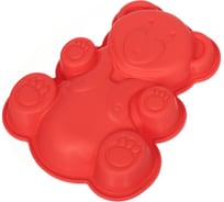 Форма для запекания DANIKS силикон, 16.5x20 см, фигурная, красный, медведь, y3-1314 318512