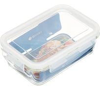 Форма для запекания DANIKS стекло, 13.3x19x6.7 см, 0.84 л, прямоугольная, с крышкой, 290999