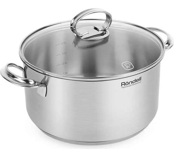 Кастрюля с крышкой RONDELL Zart RDS-1227 24 см, 5.1 л 1227-RD-01