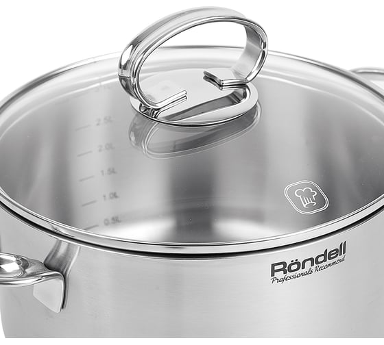 Кастрюля с крышкой RONDELL Zart RDS-1227 24 см, 5.1 л 1227-RD-01